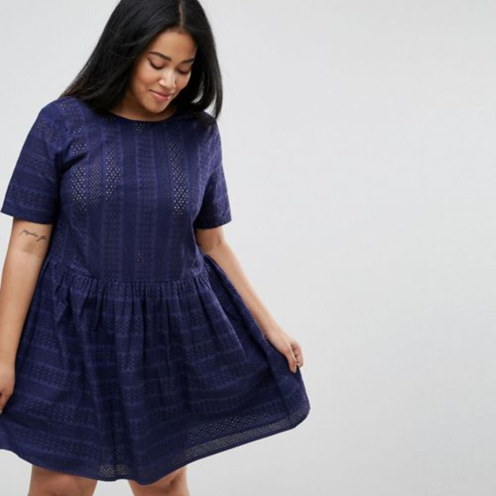 EUC ASOS Curve Mini Smock Dress